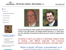 Tablet Screenshot of integra-advisors.com